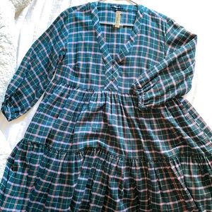 NWT flannel mini dress